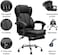 Galaxy Design Executive Office Gaming Chair PU Leather 360 Swivel Desk Chair, High Back &amp; Adjustable Height Computer Table Chair, Soft Foam Gaming Study Chair Lumbar Support With Footrest, Black