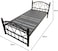 Galaxy Design Heavy Duty Single Metal Steel Bed Dimension 90x190 Centimeters