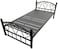 Galaxy Design Heavy Duty Single Metal Steel Bed With Medicated Mattress Dimension 90x190 Centimeters
