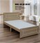 Galaxy Design Sturdy Modern Design Wooden Single Bed Medical Mattress   Quiet &amp; Comfortable Beds L 190 X W 90 X H 95 Cm GDF-SBF-209-90 Oak
