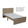 Galaxy Design Sturdy Modern Design Wooden Twin/Double Bed Medical Mattress   Quiet &amp; Comfortable Beds L 190 X W 120 X H 95 Cm GDF-SBF-209-120 Oak