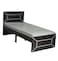 Galaxy Design Sturdy Modern Design Wooden Twin/Double  Bed Frame Furniture   Quiet &amp; Comfortable Beds L 190 X W 120 X H 95 Cm GDF-SBF-209-120 Walnut