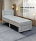 Galaxy Design Sturdy Modern Design Wooden Queen Bed Medical Mattress   Quiet &amp; Comfortable Beds L 190 X W 150 X H 95 Cm GDF-SBF-209-150 White