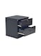 Galaxy Design Bedside Table Storage Cabinet With Lockable Drawers for Living Room, Office, Sofa Side Table GDF-1308 Color Wenge