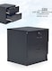 Galaxy Design Bedside Table Storage Cabinet With Lockable Drawers for Living Room, Office, Sofa Side Table GDF-1308 Color Wenge