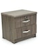 Galaxy Design Modern Wooden Side Table with 2 Wide Drawers (1 Lockable) Sonama Oak GDF-8308