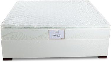 Galaxy Design Aqua Pillow Top Bonnell Spring Mattress &ndash; King Size   L x W x H &ndash; 200 x 200 x 23 cm