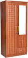 Galaxy Design 3 Door Wooden Wardrobe With Mirror with One Lockable Drawer 40W x 80L x 185H (Cherry)