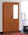 Galaxy Design 2 Door Wooden Cabinet With Lockable Drawers, Stripe, Cherry - 200 X 100 X 55cm GDF-8872
