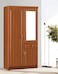 Galaxy Design 2 Door Wooden Cabinet With Lockable Drawers, Stripe, Cherry - 200 X 100 X 55cm GDF-8892