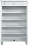 Galaxy Design Modern Wooden Shoe Rack Free Standing Entryway Shoe Organizer GDF-MH64 Super White(130cm)