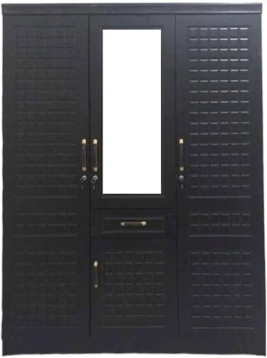 Galaxy Design 3 Door Wooden Wardrobe Cabinet Cupboard Engineered Wood Perfect Modern Stylish, GDF-8873(wenge color)
