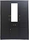 Galaxy Design 3 Door Wooden Wardrobe Cabinet Cupboard Engineered Wood Perfect Modern Stylish, GDF-8873(wenge color)