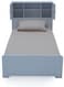 Galaxy Design Wooden Single Bed,With Storage Headboard, L190xW90 White