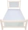 Galaxy Design Comfortable Wooden Bed Strong And Sturdy Modern Design Bed Frame (Single 90x190cm,White)
