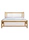 Galaxy Design Comfortable Wooden Bed Strong And Sturdy Modern Design Bed Frame (Queen 150x190cm, White)