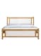 Galaxy Design Comfortable Wooden Bed Strong And Sturdy Modern Design Bed Frame (King 180x200cm, White-Oak)