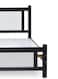 Galaxy Design Comfortable Wooden Bed Strong And Sturdy Modern Design Bed Frame (Single 90x190cm, Walnut &amp; White)
