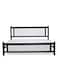 Galaxy Design Comfortable Wooden Bed Strong And Sturdy Modern Design Bed Frame (Single 90x190cm, Walnut &amp; White)