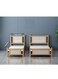 Galaxy Design Comfortable Wooden Bed Strong And Sturdy Modern Design Bed Frame (Single 90x190cm, Oak &amp; White)