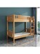 Galaxy Design Heavy Duty Wooden Bunk Bed With Solid Wooden Bedframe, Full-Length Guardrail Color (OAK)