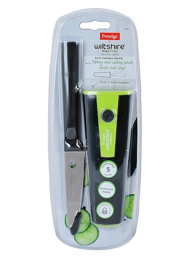 Stay Sharp Paring Knife Wiltshire Black/Silver/Green 9cm