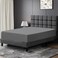 Zen 100% Cotton 300 Thread Count Fitted Sheet - Gray, Full/Double Size
