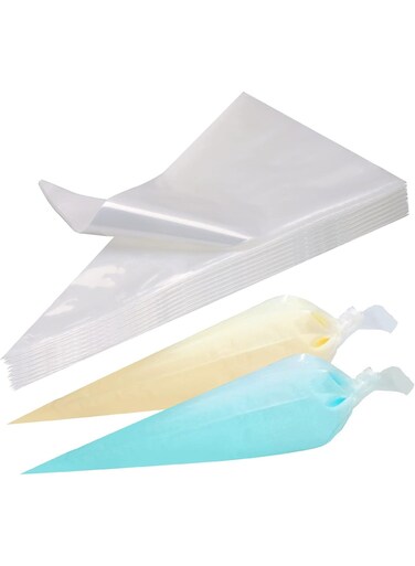 Piping Bags 18 Inch Pastry Bags Cake Cupcake Cookies Decorating Bags for Icing and Frosting, Pack of 100
