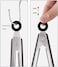 Silicone Non-SlipTongs for Cooking, Table Tongs for Kitchen Salad, Pasta, Grilling, BBQ, Heat Resistant Tip, Strong Grip for Meat, Black