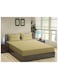 COLLECTION Stripe brown Super King Fitted Sheet 200x200 cm with 2 Pillow Cases