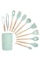 12-piece BPA-free silicone utensil set with stainless handles&mdash;non-stick, heat-resistant &amp; safe.
