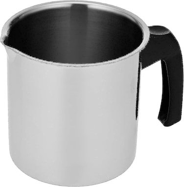 Allegra stainless steel milk boiler and Bakelite handle, 14 cm 2 L