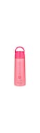 Royalford Rf7578Pn 700Ml Water Bottle - REUsable Wide Mouth With Hanging Clip   Button Lock Lid Transparent Body Perfect While Travelling, Camping, Trekking &amp; More