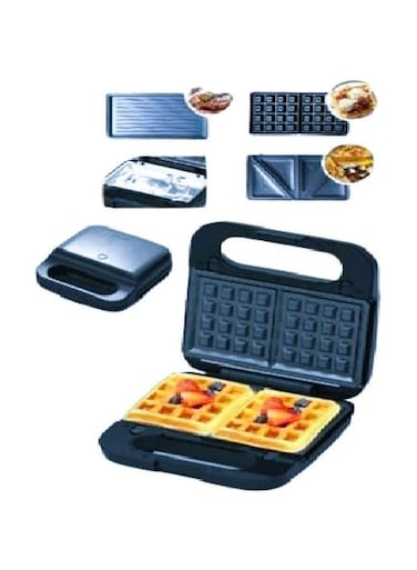 Sandwich Maker Waffle maker Grill maker 1200 Watt, 3 in 1 Double-sided heating, Heavy duty Home &amp; Commercial uses, Belgian Waffle maker, Non-stick interchangeable plate,