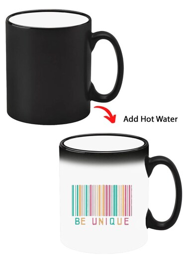 Color Changing Heat Sensitive Ceramic Mug, Image Revealed When HOT Liquid is Added! Be unique