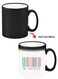Color Changing Heat Sensitive Ceramic Mug, Image Revealed When HOT Liquid is Added! Be unique