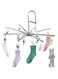 Azonee Sock Dryer Stainless Steel 16 Pegs Swivel Hook Clothes Drying Hanger Rustproof Clothesline Windproof Hanging Dryer for Underwear Socks Bras Baby Clothes Gloves