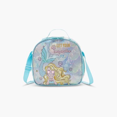 Lunch Bag-Mermaid-Collection-1 Cmprt-Zip (Polyester ) Multicolour \ 22.5X9.5X21