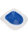 Cat Toilet Training System, Universal Reusable Cat Toilet Training Kit Cat Potty Training Tool Kitty Toilet Trainer Urinal Seat for Pet Training, Removable Design (White Tray, 1 Blue Inner Support)