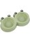 Cat Food and Water Bowl Set, Dog Food Bowl,Non Slip Cat Bowl,Big Eyed Frog Cartoon Design,Suitable for Small Medium Dog and Cat
