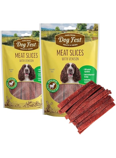 Dog Fest Slices With Venison For Adult Dogs 90g