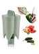 Pepper Seed Corer Remover, New 2 in 1 Bell Pepper Cutter Pepper Porer Seed Remover Tool, Quickly Cutting and Deseeding Bell Pepper Corer Tool for Vegetables Kitchen Gadget