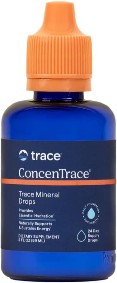 Trace Minerals Concentrace Drops 2 Fl Oz (59ml), Full Spectrum Mineral Drops For Hydration, Energy, Digestion, Ph Balance &amp;, Magnesium, Chloride, Potassium, Low Sodium &amp; Electrolytes, 24 Day Supply