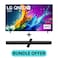 75 Inch QNED80 4K Smart TV with HDR10 Pro, 60Hz, 4K Upscaling, &alpha;5 AI Processor, webOS 24, and 2.0 Channel 600W Soundbar, Bluetooth, USB, FM Radio, 75QNED80T6B+SOUNDBAR