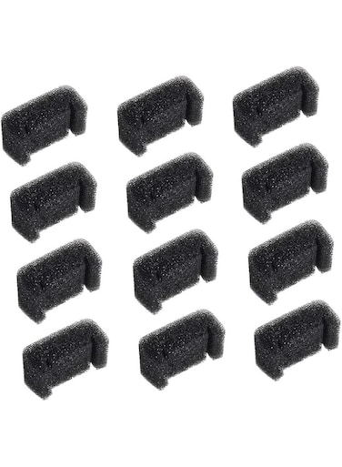 X spring Sponge Filter for Cat Fountain, 12 Pack Cat Water Fountain Filter Sponge, Foam Filters Replacement Sponges for Cat Fountain Pet Fountain Filter, Active Filtration Softens Water Quality