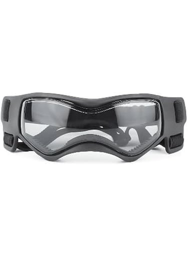 Dog Goggles Medium Breed, Dog Sunglasses Small Breed Dog Eye Sun Light Protection, UV Protection Goggles for Dog with Adjustable Straps, Medium Black