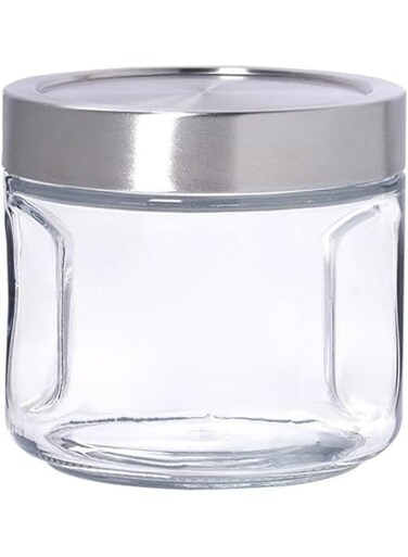 Hocking SecureLock Gripper Jar with Stainless Steel Lid, 1 Quart Capacity, Clear