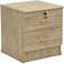 Galaxy Design 2 Drawer Night Stand, Bed Side Table Light Oak Color GDF-1308