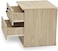 Galaxy Design 2 Drawer Night Stand, Bed Side Table Light Oak Color GDF-1308