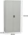 Galaxy Design 2 Door Steel Cabinet With Locker Grey Color GDF-522